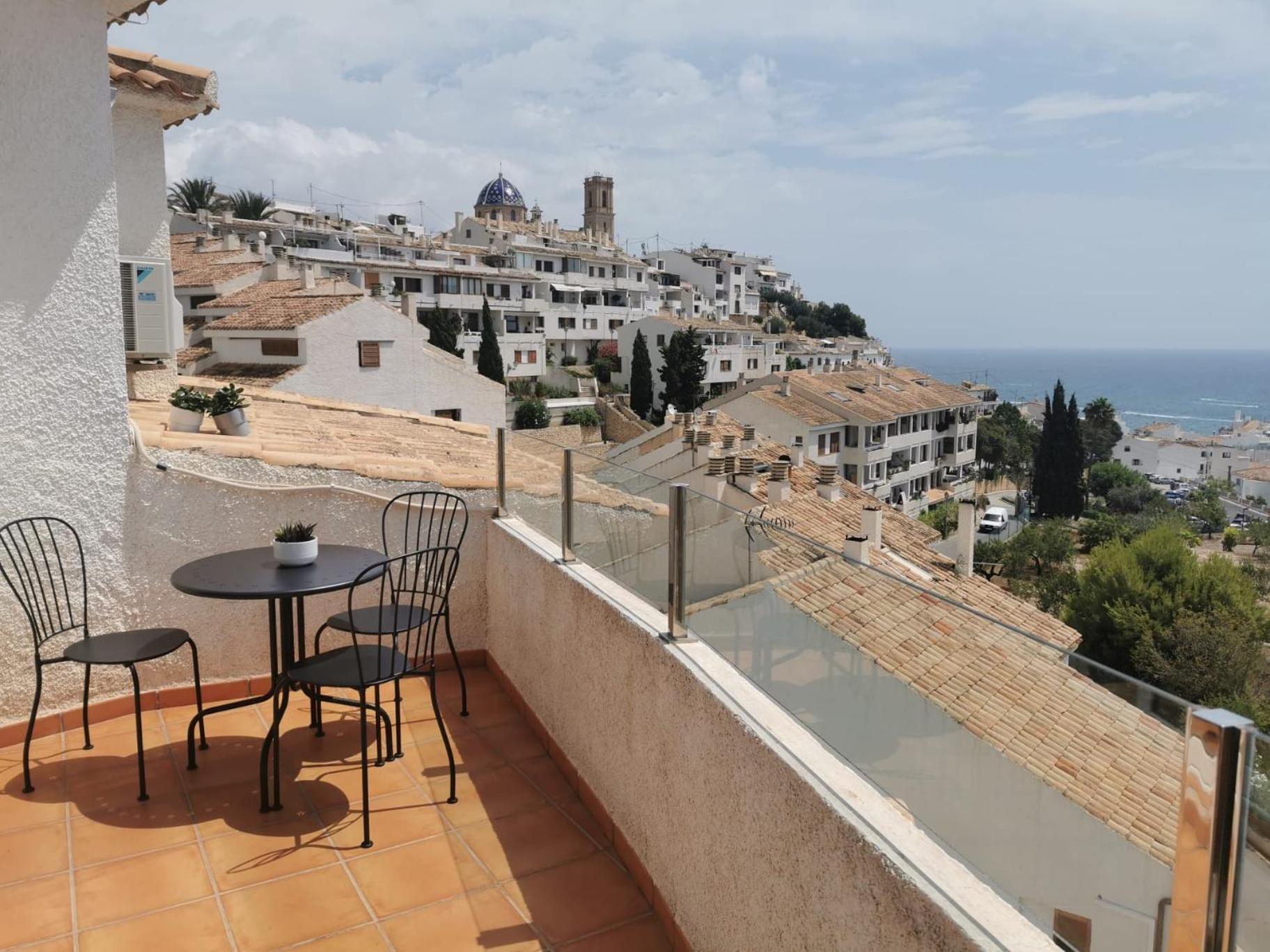 Atico-Duplex Con Vistas Al Mar Y Casco Antiguo En Altea公寓 外观 照片